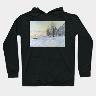 Lavacourt Under Snow by Claude Monet Hoodie